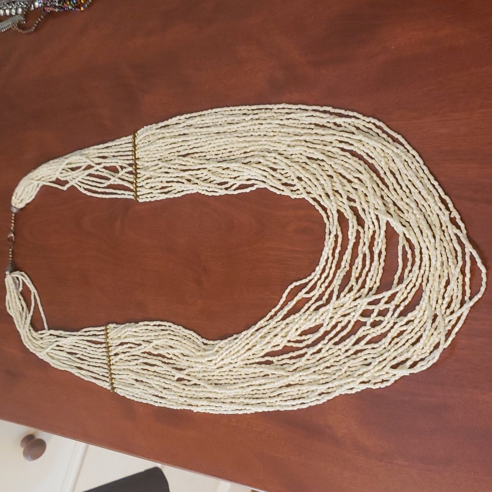 Beaded necklace.